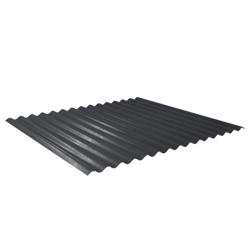Wellblech 18/1064 | Dach | Anti-Tropf 700 g/m² | Stahl 0,50 mm | 35 µm Mattpolyester | 23 - Dunkelgrau