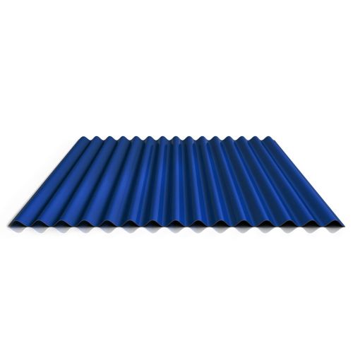 Wellblech 18/1064 | Wand | Stahl 0,50 mm | 25 µm Polyester | 5010 - Enzianblau