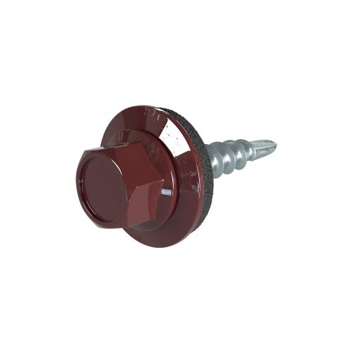 Verzinkte Schrauben | Für Überlappungen und Kantteile | 4,8 x 20 mm E14 | Weinrot
