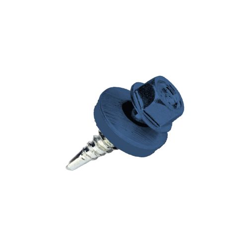 Verzinkte Schrauben | Für Überlappungen und Kantteile | 4,8 x 20 mm E14 | Enzianblau