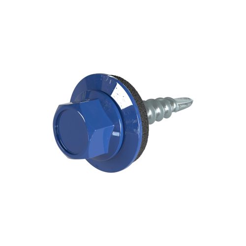 Verzinkte Schrauben | Für Überlappungen und Kantteile | 4,8 x 20 mm E14 | Enzianblau