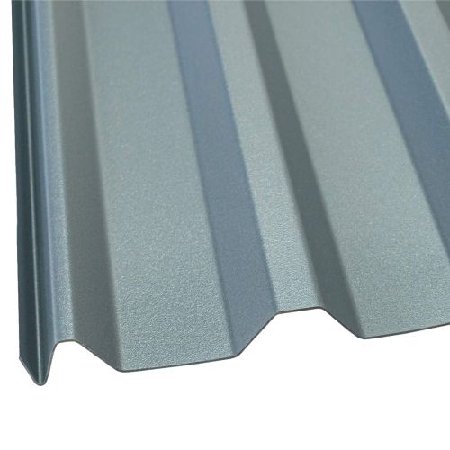 PVC Profilplatte FLEXI | 20/1100 | 1,40 mm | Anthrazit Metallic | 2000 mm
