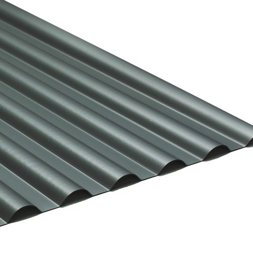 PVC Profilplatte SINTRA | 77/18 | 1,20 mm | Anthrazit Metallic | 2000 mm