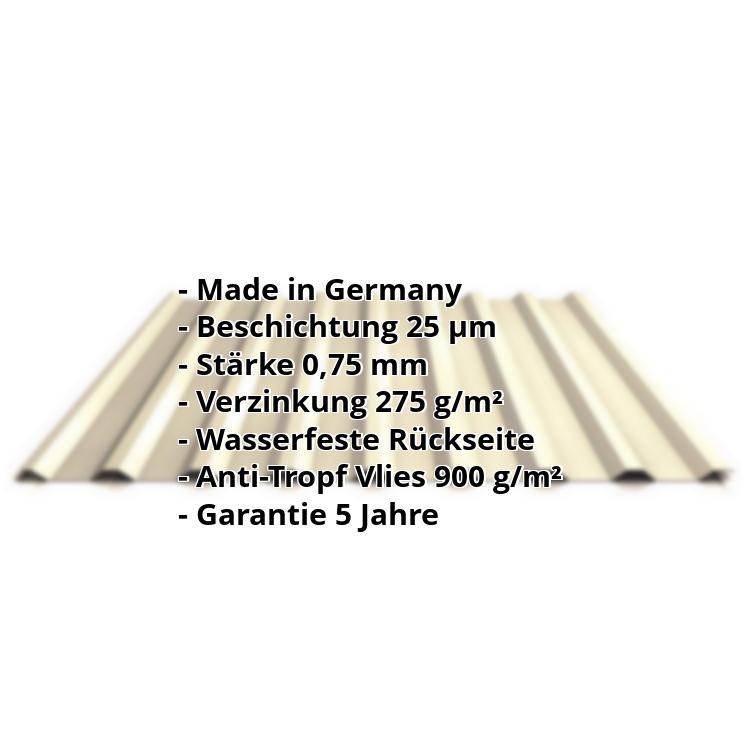 Profil PS18//1064CR Farbe Kupferbraun Material Stahl Profilblech Beschichtung 25 /µm Wellblech St/ärke 0,40 mm Dachblech