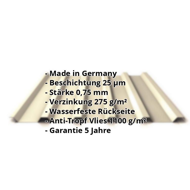 Beschichtung 25 /µm Trapezblech Profil PS35//1035TR St/ärke 0,40 mm Profilblech Material Stahl Farbe Kupferbraun Dachblech