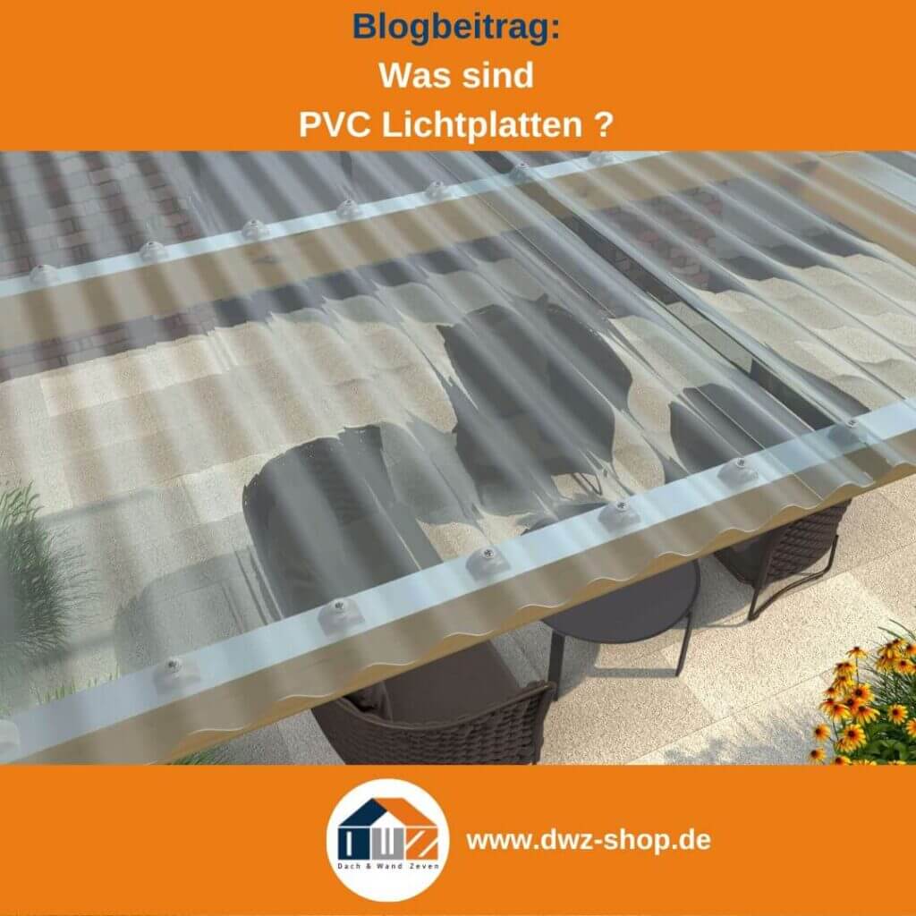 Transparente PVC Lichtplatten auf Terrasse, schützen Möbel vor Wetter, mit Schattenwurf und Pflanzen.