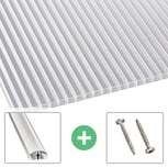 Polycarbonat Stegplatte | 16 mm | Profil A4 | Sparpaket