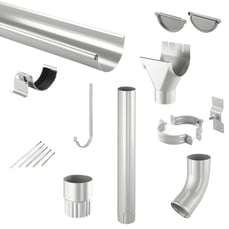 Stahl Dachrinnen Sparpaket 7 m