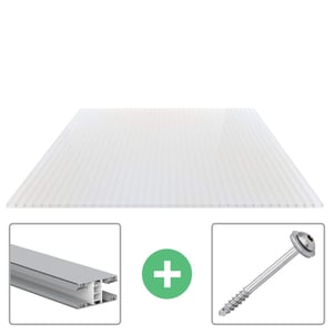 Acrylglas Stegdoppelplatte | 16 mm | Profil Mendiger | Sparpaket