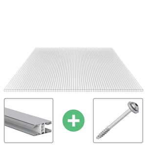 Polycarbonat Doppelstegplatte | 10 mm | Profil Mendiger | Sparpaket