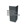 Außenecke | 10 cm x 10 cm x 2,00 m | Aluminium 0,70 mm | 25 µm Polyester | 7016 - Anthrazitgrau #2