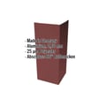 Außenecke | 10 cm x 10 cm x 2,00 m | Aluminium 0,70 mm | 25 µm Polyester | 8012 - Rotbraun #2