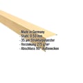 Außenecke | 11,5 x 11,5 cm | Stahl 0,50 mm | 35 µm Strukturpolyester | Holzoptik - Ahorn #2