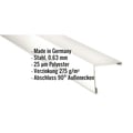 Außenecke | 11,5 x 11,5 cm | Stahl 0,63 mm | 25 µm Polyester | 9010 - Reinweiß #2