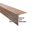 Außenecke | 19,5 x 19,5 cm | Stahl 0,50 mm | 35 µm Strukturpolyester | Holzoptik - Eiche #2