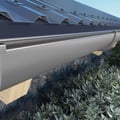 Dachrinne | PVC | Ø 100 mm | Farbe Graphit | Länge 4,00 m #2
