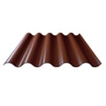Faserzement Wellplatte Europa Profil 5 | Rotbraun | 1,25 m #1