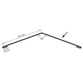Firstblech flach | 14,5 cm x 14,5 cm x 2,00 m | 140° | Stahl 0,50 mm | 25 µm Polyester | 7000 - Fehgrau #4