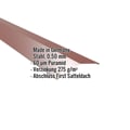 Firstblech flach | 14,5 x 14,5 cm | 150° | Stahl 0,50 mm | 60 µm Puramid | 8012 - Rotbraun #2