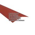 Firstblech flach | 19,8 x 19,8 cm | 150° | Stahl 0,50 mm | 35 µm Mattpolyester | 29 - Rot #2