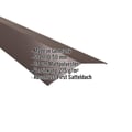 Firstblech flach | 19,8 x 19,8 cm | 150° | Stahl 0,50 mm | 35 µm Mattpolyester | 32 - Dunkelbraun #2