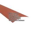 Firstblech flach | 19,8 x 19,8 cm | 150° | Stahl 0,50 mm | 35 µm Mattpolyester | 75 - Ziegelrot #2