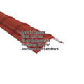 Firstblech halbrund | 1,86 m | Stahl 0,50 mm | 35 µm Mattpolyester | 29 - Rot #2