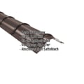 Firstblech halbrund | 1,86 m | Stahl 0,50 mm | 35 µm Mattpolyester | 32 - Dunkelbraun #2