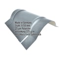 Firstblech halbrund klein | 1,965 m | Stahl 0,50 mm | 25 µm Polyester | 7000 - Fehgrau #2