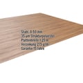 Flachblech | Stahl 0,50 mm | 35 µm Strukturpolyester | Holzoptik - Eiche #2