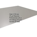 Flachblech | Stahl 0,50 mm | 25 µm Polyester | 9007 - Graualuminium #2