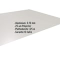 Flachblech | Aluminium 0,70 mm | 25 µm Polyester | 9006 - Weißaluminium #2