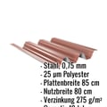 Hochprofil TP104 | Dach | Stahl 0,75 mm | 25 µm Polyester | 8012 - Rotbraun #2