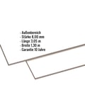 HPL Schichtstoffplatte | Außen | 8 mm | Reinweiß | 3,05 x 1,30 m #2