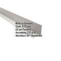 Innenecke | 11,5 cm x 11,5 cm x 2,00 m | Stahl 0,75 mm | 60 µm Puramid | 9002 - Grauweiß #2