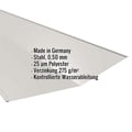 Kehlblech | 49 cm x 49 cm x 2,00 m | Stahl 0,50 mm | 25 µm Polyester | 7035 - Lichtgrau #2