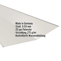 Kehlblech | 49 cm x 49 cm x 2,00 m | Stahl 0,50 mm | 25 µm Polyester | 9002 - Grauweiß #2