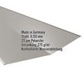 Kehlblech | 49 cm x 49 cm x 2,00 m | Stahl 0,50 mm | 25 µm Polyester | 9007 - Graualuminium #2
