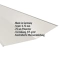 Kehlblech | 49 cm x 49 cm x 2,00 m | Stahl 0,75 mm | 25 µm Polyester | 9002 - Grauweiß #2