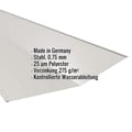 Kehlblech | 49 cm x 49 cm x 2,00 m | Stahl 0,75 mm | 25 µm Polyester | 9006 - Weißaluminium #2