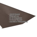 Kehlblech | 49 cm x 49 cm x 2,00 m | Stahl 0,50 mm | 35 µm Mattpolyester | 32 - Dunkelbraun #2