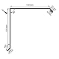 Ortgangwinkel | 15 cm x 15 cm x 2,00 m | Stahl 0,50 mm | 25 µm Polyester | 7016 - Anthrazitgrau #4