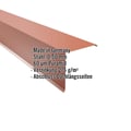 Ortgangwinkel | 20 x 20 cm | Stahl 0,50 mm | 60 µm Puramid | 8004 - Kupferbraun #2
