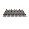Pfannenblech 2/1060 | Anti-Tropf 1000 g/m² | Sonderposten | Stahl 0,40 mm | 25 µm Polyester | 8014 - Sepiabraun #10