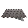 Pfannenblech 2/1060 | Anti-Tropf 1000 g/m² | Sonderposten | Stahl 0,40 mm | 25 µm Polyester | 8014 - Sepiabraun #11