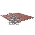 Pfannenblech 2/1060 | Anti-Tropf 1000 g/m² | Stahl 0,50 mm | 25 µm Polyester | 8012 - Rotbraun #2