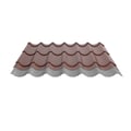 Pfannenblech 2/1060 | Anti-Tropf 700 g/m² | Stahl 0,50 mm | 25 µm Polyester | 8012 - Rotbraun #10