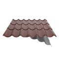Pfannenblech 2/1060 | Anti-Tropf 700 g/m² | Stahl 0,50 mm | 25 µm Polyester | 8012 - Rotbraun #11