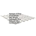 Pfannenblech 2/1060 | Anti-Tropf 700 g/m² | Aluminium 0,70 mm | 25 µm Polyester | 9006 - Weißaluminium #2