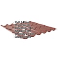 Pfannenblech 2/1060 | Sonderposten | Stahl 0,40 mm | 25 µm Polyester | 8012 - Rotbraun #2